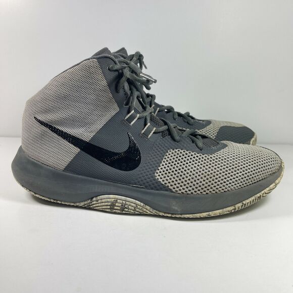 Nike Air‎ Precision II Men's Size 10 Grey / Black Sneaker Practice Basketball - Picture 1 of 11